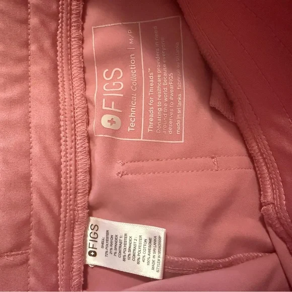 Figs Pink Chalk Scrub Pants - Picture 2 of 2